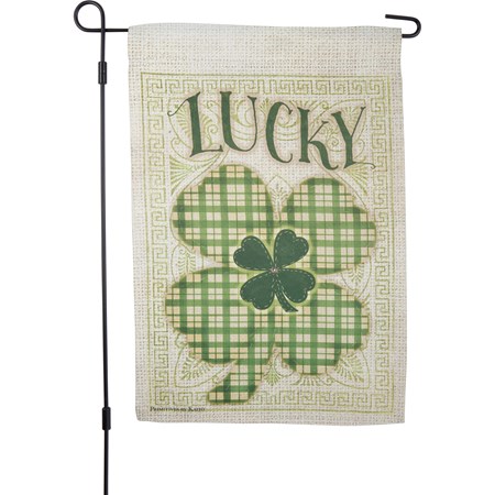 Garden Flag - Lucky - 12" x 18" - Polyester
