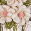 Floral Medium Wall Hanging - Polyester, Wood