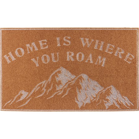Home Is Where You Roam Rug - Polyester, PVC skid-resistant backing