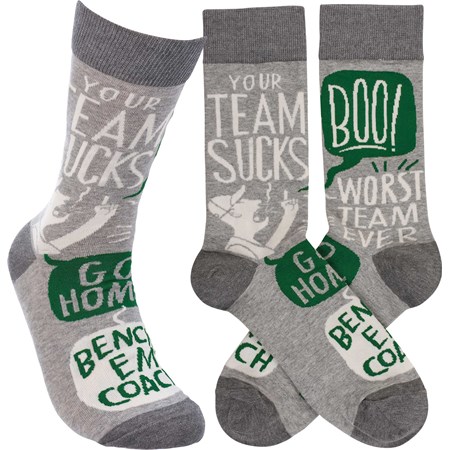 Socks - Your Team - One Size Fits Most - Cotton, Nylon, Spandex