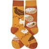 Chicken And Egg Socks - Cotton, Nylon, Spandex
