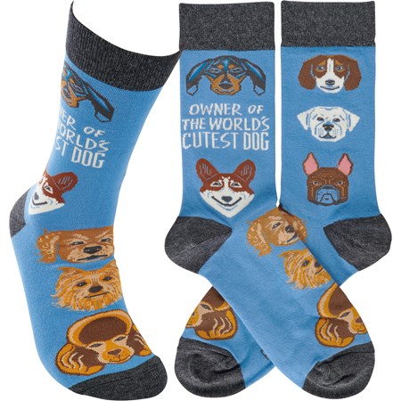 Owner Of World's Cutest Dog Socks - Cotton, Nylon, Spandex