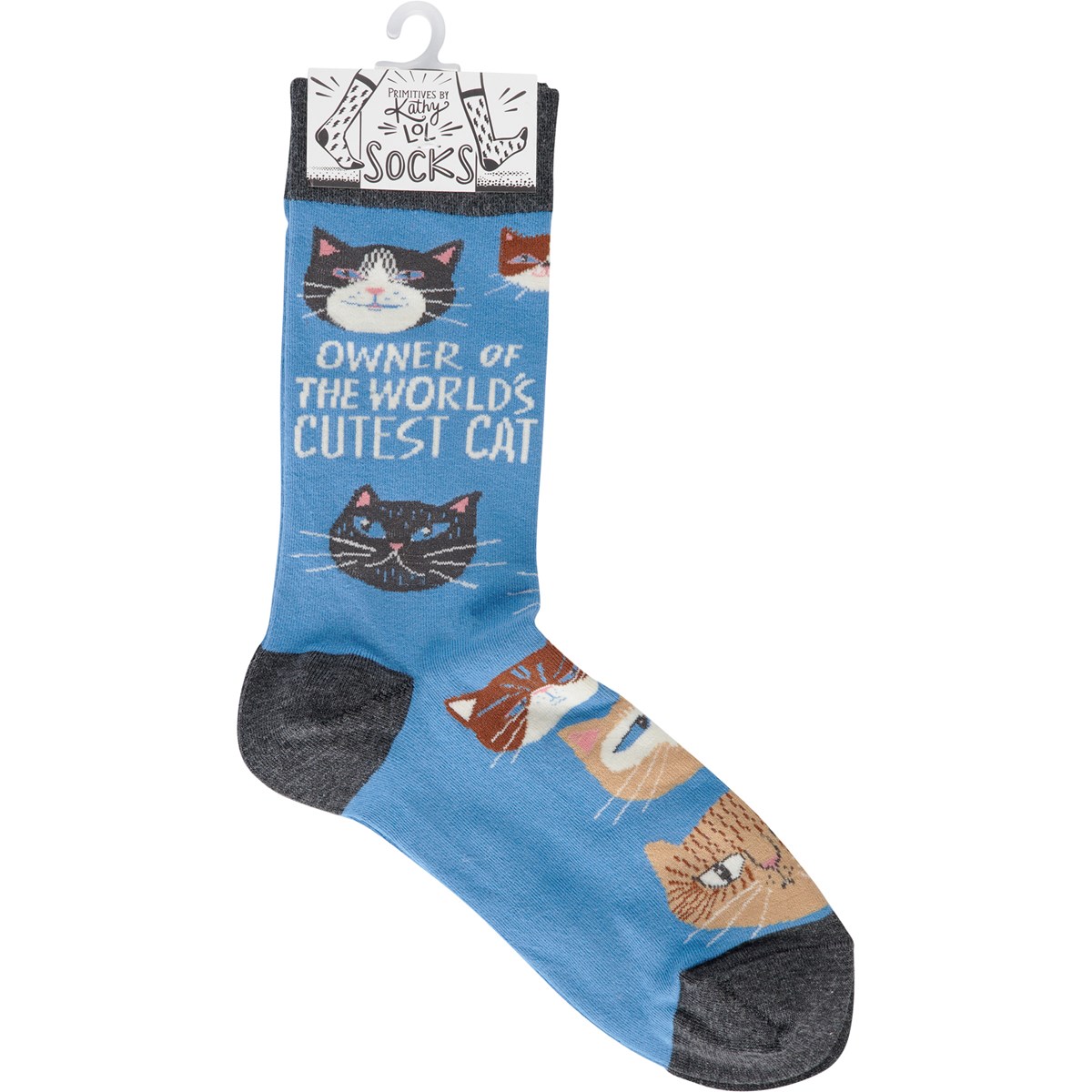 Owner Of World's Cutest Cat Socks - Cotton, Nylon, Spandex