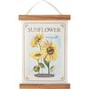Sunflower Seed Packet Wall Decor - Canvas, Wood, Cotton