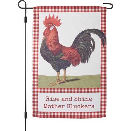 Garden Flag - Rise And Shine - 12" x 18" - Polyester