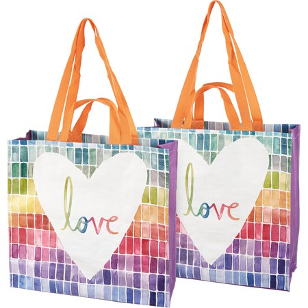 Love Market Tote - Post-Consumer Material, Nylon