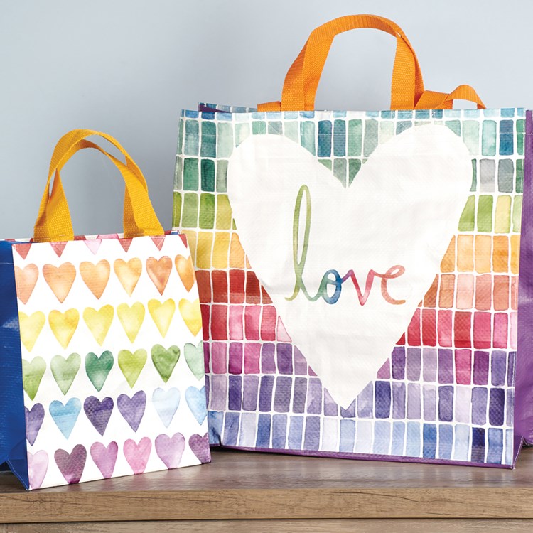 Love Market Tote - Post-Consumer Material, Nylon
