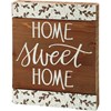 Home Sweet Home Slat Box Sign - Wood