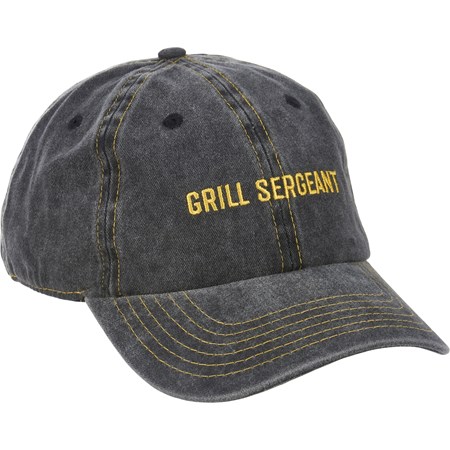 Baseball Cap - Grill Sergeant - One Size Fits Most - Cotton, Metal