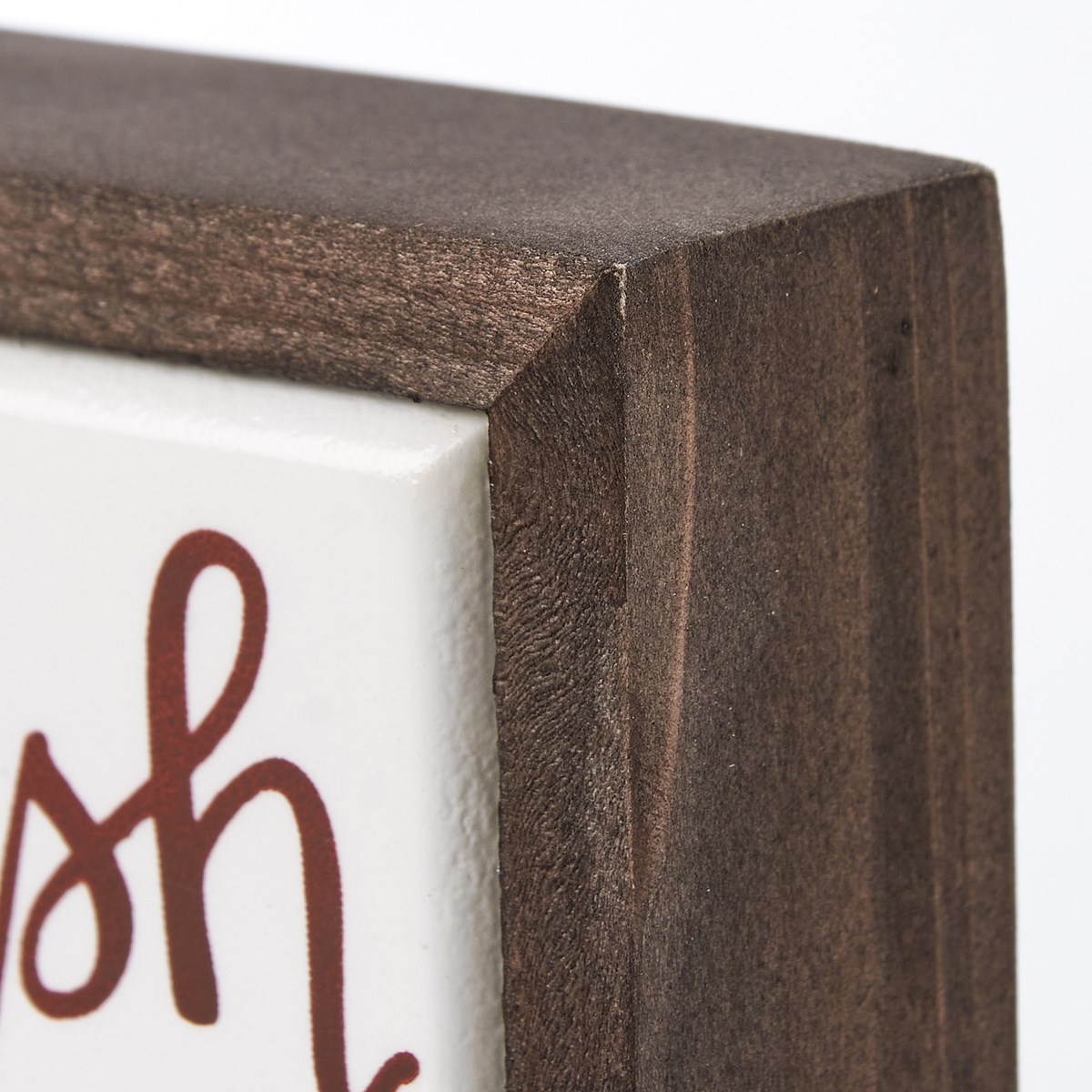 Flush Not Show And Tell Box Sign Mini - Wood