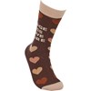 Judge Less Love More Socks - Cotton, Nylon, Spandex