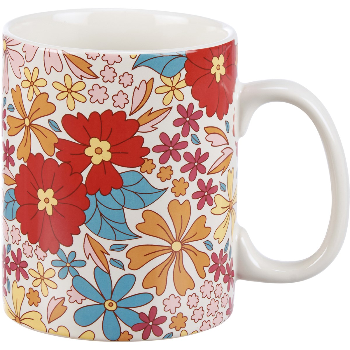 Groovy Floral Mug - Stoneware