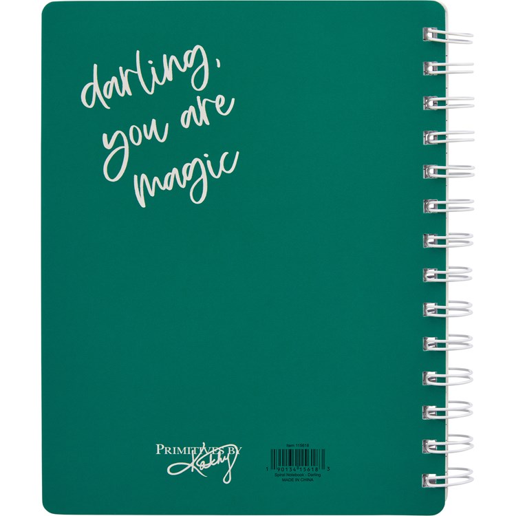 Darling You Are Magic Spiral Notebook - Paper, Metal