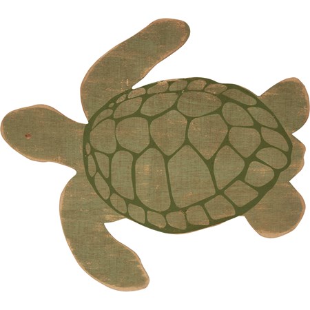 Wall Decor - Sea Turtle - 12.50" x 11" x 0.25" - Wood