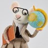 Teacher Mouse Critter - Felt, Polyester, Plastic, Wire