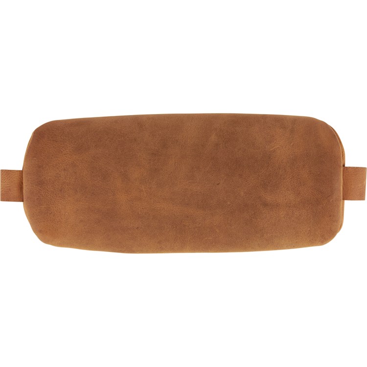 Natural Leather Pencil Pouch - Leather, Metal