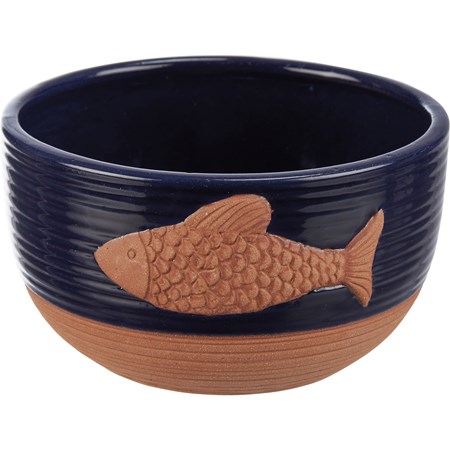 Bowl - Fish - 5.25" Diameter x 3" - Stoneware