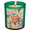 Choose Joy Green Jar Candle - Soy Wax, Glass, Cotton