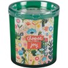 Choose Joy Green Jar Candle - Soy Wax, Glass, Cotton