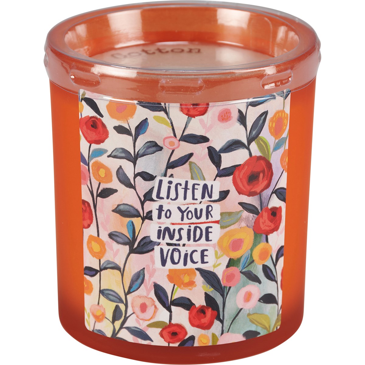 Listen To Your Inside Voice Jar Candle - Soy Wax, Glass, Cotton
