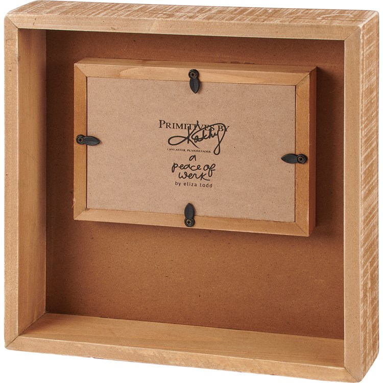 Keep Life Simple Box Frame - Wood, Paper, Glass