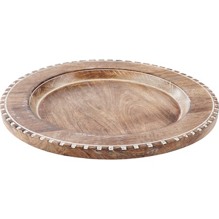 Plate Lg - Wood Charger - 15" Diameter x 1.50" - Wood
