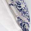 Indigo Watercolor Pillow - Cotton, Zipper