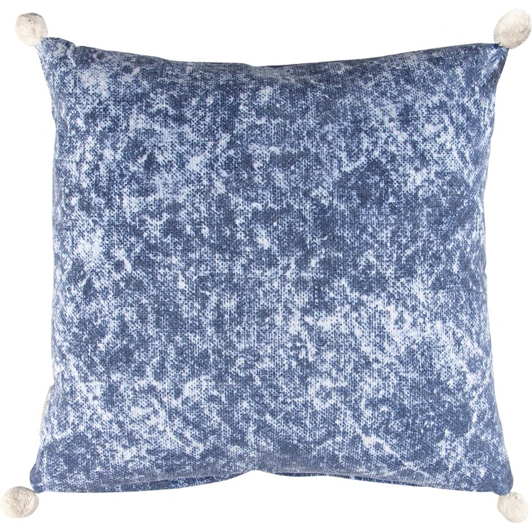 Indigo Stonewash Pillow - Cotton, Zipper