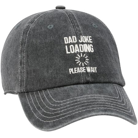 Dad Joke Loading Baseball Cap - Cotton, Metal