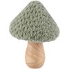 Knitted Mushrooms Sitter Set - Wood, Wool Blend