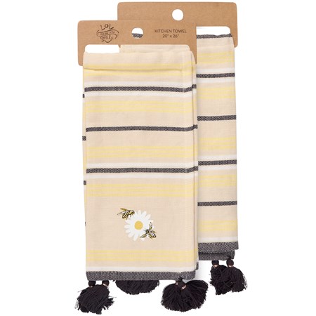 Bees Kitchen Towel - Cotton, Linen