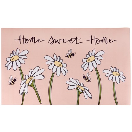 Home Sweet Home Rug - Polyester, PVC Skid-resistant backing