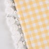 Yellow Gingham Table Runner - Cotton