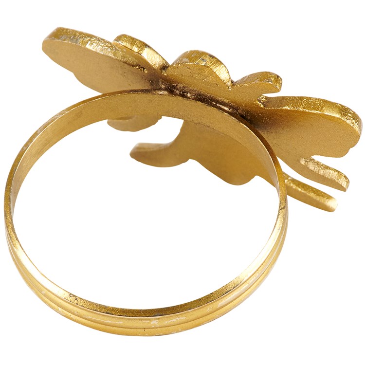 Gold Bee Napkin Ring - Metal