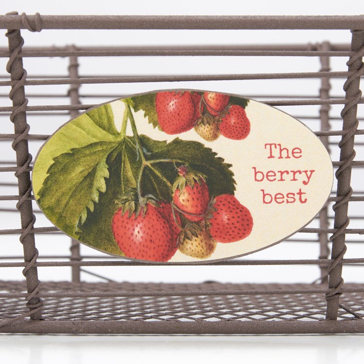 The Berry Best Decor Bin - Wire, Wood
