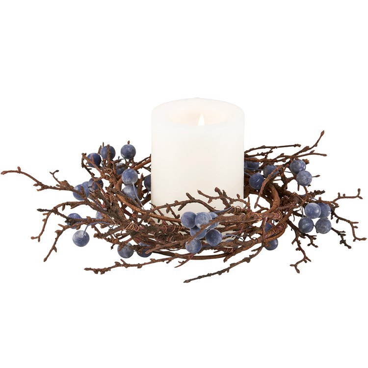 Blueberry Candle Ring - Plastic, Wire