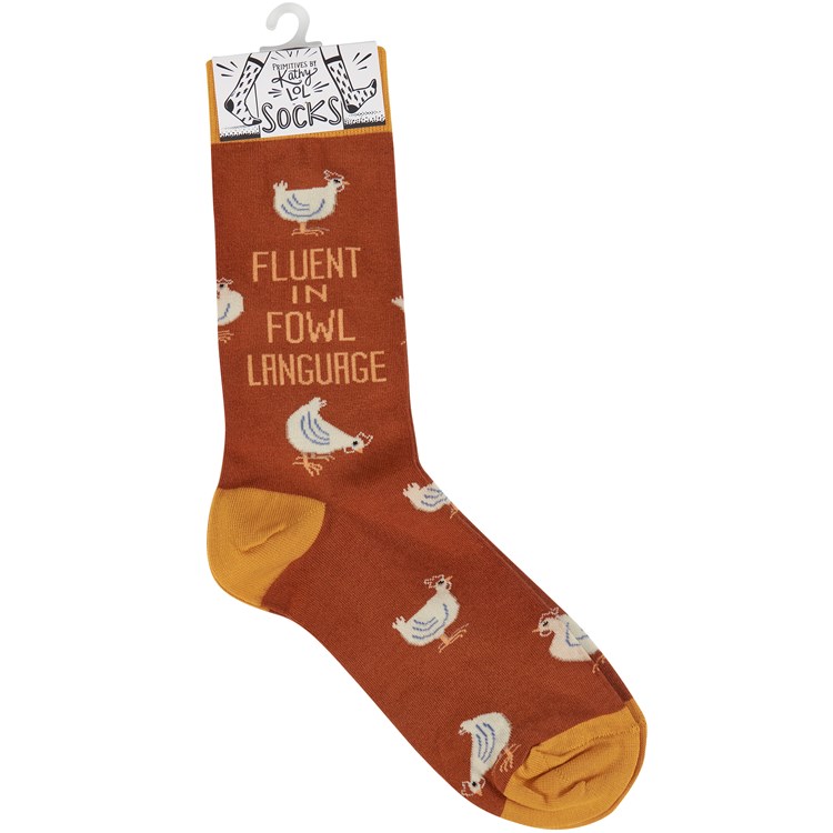 Fowl Language Socks - Cotton, Nylon, Spandex