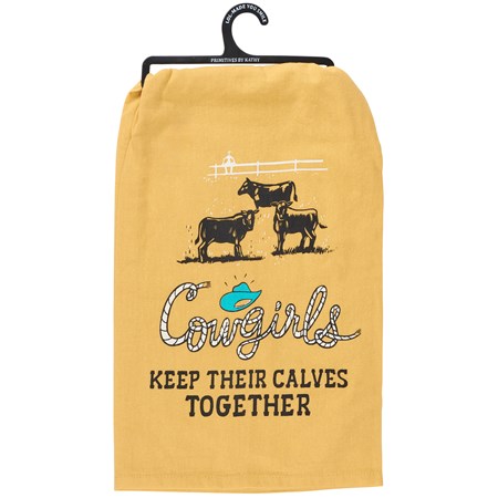 Cowgirls Keep Together Kitchen Towel - Cotton