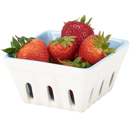 Farmhouse Berry Basket - Stoneware