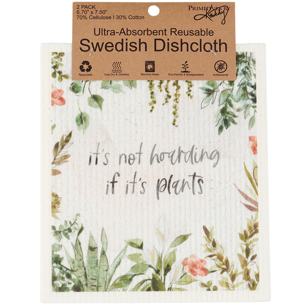 Not Hoarding Swedish Dishcloth Set - Cellulose, Cotton