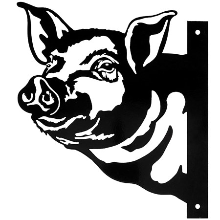 Pig Metal Outdoor Art - Metal