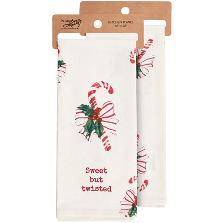 Sweet But Twisted Kitchen Towel - Cotton, Linen