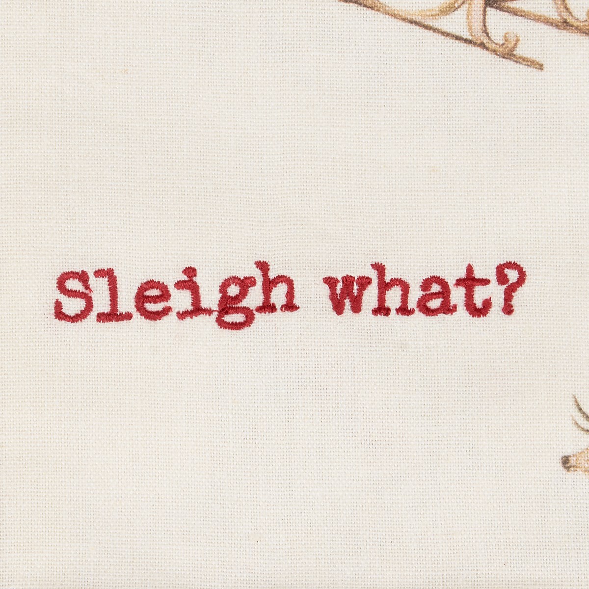 Sleigh What? Kitchen Towel - Cotton, Linen
