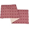 Red Check Table Runner - Cotton