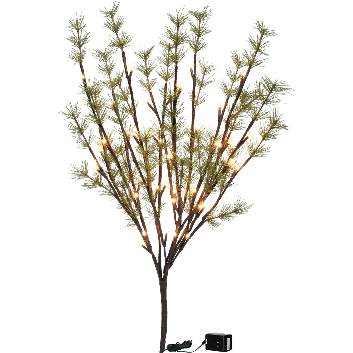 40 Light Small Pine Twig - Wire, Plastic, Cord