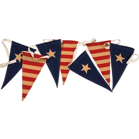Pennant Banner - Flags - 144" x 13" - Fabric