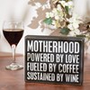 Motherhood Box Sign - Wood