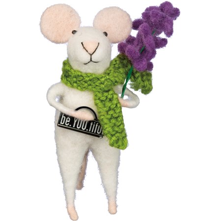 be.You.tiful Mouse Critter - Felt, Polyester, Plastic, Metal