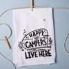 Kitchen Towel - Happy Campers Live Here - 28" x 28" - Cotton