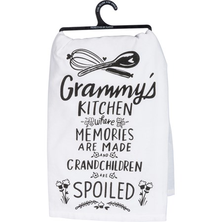 Kitchen Towel - Grammy's Kitchen Where Memories - 28" x 28" - Cotton 